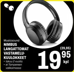 LANGATTOMAT VASTAMELU-KUULOKKEET