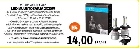 LED-MUUNTOSARJA 2X20W