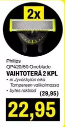 Oneblade VAIHTOTERÄ 2 KPL