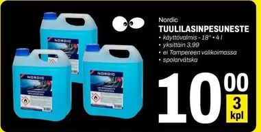 Nordic - TUULILASINPESUNESTE