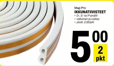 IKKUNATIIVISTEET D-, E- tai P-profiil