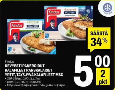 MSC - KEVYESTI PANEROIDUT KALAFILEET RANSKALAISET YRTIT, TÄYSJYVÄ KALAFILEET