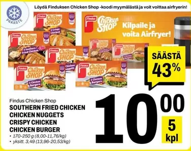 SOUTHERN FRIED CHICKEN NUGGETS CRISPY CHICKEN BURGER