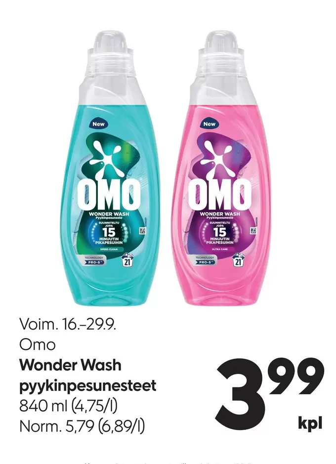 Wonder Wash pyykinpesunesteet