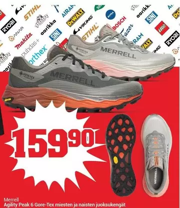 Ryobi - Agility Peak 6 Gore-Tex miesten ja naisten juoksukengät