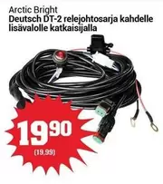 Deutsch DT-2 relejohtosarja kahdelle lisävalolle katkaisijalla