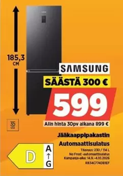 Jääkaappipakastin Automaattisulatus