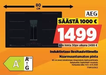 Induktiotaso liesituulettimella