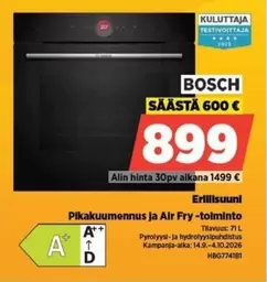 Pikauunien ja Air Fry -toiminto