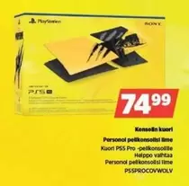 Lime - Personol pelikonsollisi ilme Kuori PS5 Pro -pelikonsolille
