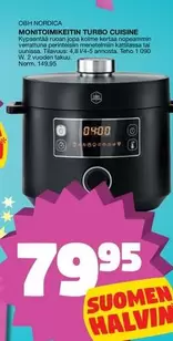 Obh Nordica - MONITOIMIKIEITIN TURBO CUISINE