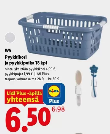 Pyykkikori ja pyykkipoika 18 kpl