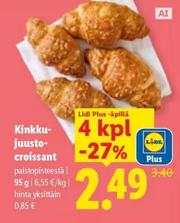 Kinkku-juusto-croissant