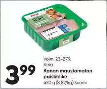 Kanan maustamaton paistileike