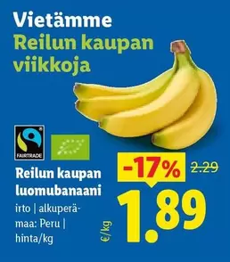 Luomubanaani