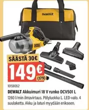 Dewalt - Akkukuumuri 18 V runko DCV501 L