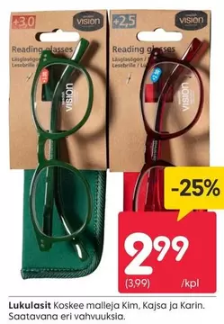 Reading glasses
