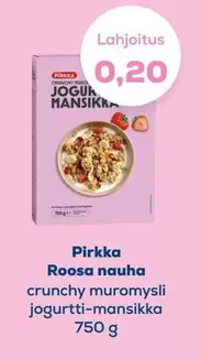 crunchy muromysli jogurtti-mansikka