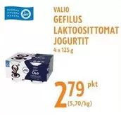 GEFILUS LAKTOOSITTOMAT JOGURTIT