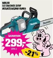 Makita - LXT DUC3052 2X18V AKKUKETJUSAHA RUNKO