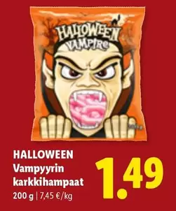 Vampyyrin karkkihampaat
