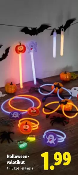 Halloween-valotikut