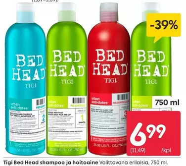 DS - Tigi Bed Head shampoo ja hoitoaine