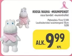 ROOSA NAUHA -MUUMIPEIKOT rosa bandet -mumintrollet