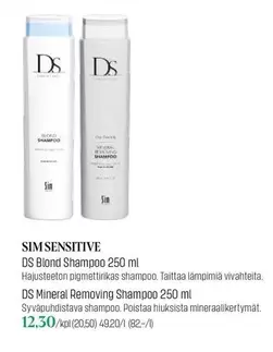DS - Blond Shampoo 250 ml, Mineral Removing Shampoo 250 ml