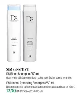 DS - Blond Shampoo 250 ml, Mineral Removing Shampoo 250 ml