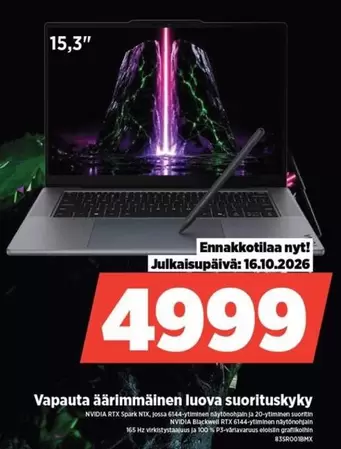 Nvidia - 15,3" Laptop