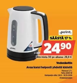 Vedenkeitin Teho 2200 W