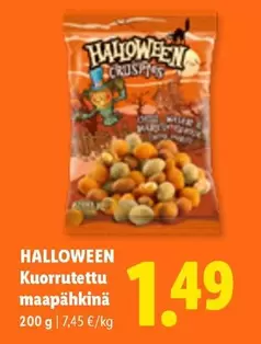 HALLOWEEN Kuorrutettu maapähkinä
