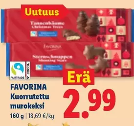 Kuorrutettu murokeksi