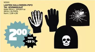 LASTEN HALLOWEEN-PIPO TAI -SORMİKKAAT