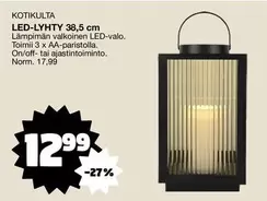LED-LYHTY 38,5 cm