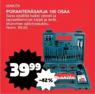 Makita - PORANTERÄSARJA 100 OSAA