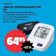 Omron - VERENPAINE MITTARI M3
