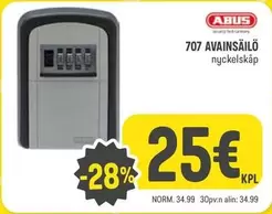 707 AVAINSÄILÖ nyckelskåp