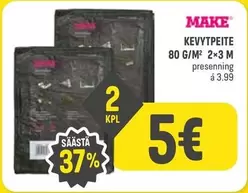 KEVYTPEITE 80 G/M² 2x3 M