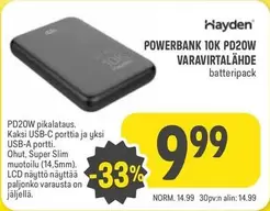 POWERBANK 10K PD20W
