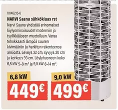 RST - NARVI Saana sähkökiuas rst