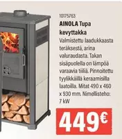 AINOLA Tupa kevyttakka