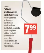 räystäskourujen puhdistustyökalu