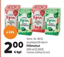 Juustoportti Hyvin Pillimehut