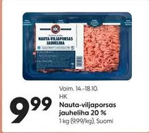Nauta-viljaporsas jauheliha 20 %