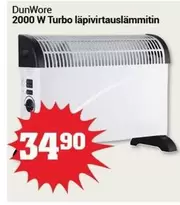 2000 W Turbo lämpöpatteri