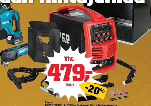 Makita - TIG/MMA AC/DC-pulssi-invertteri