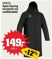 Apex - Racing musta/hi vis varikkotakki