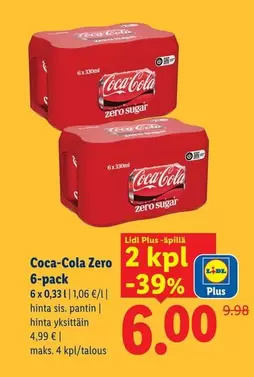 Coca-Cola Zero 6-Pack